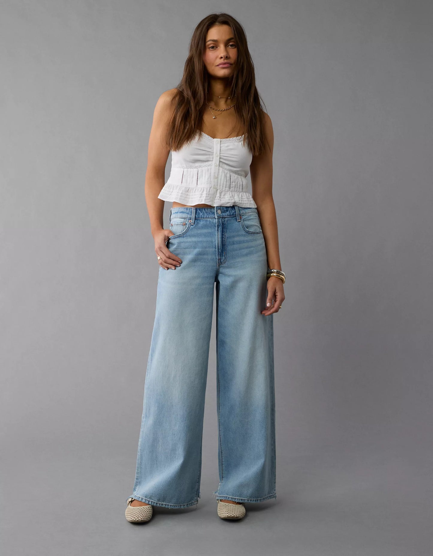 WIDE LEG JEAN AMERICAN EAGLE