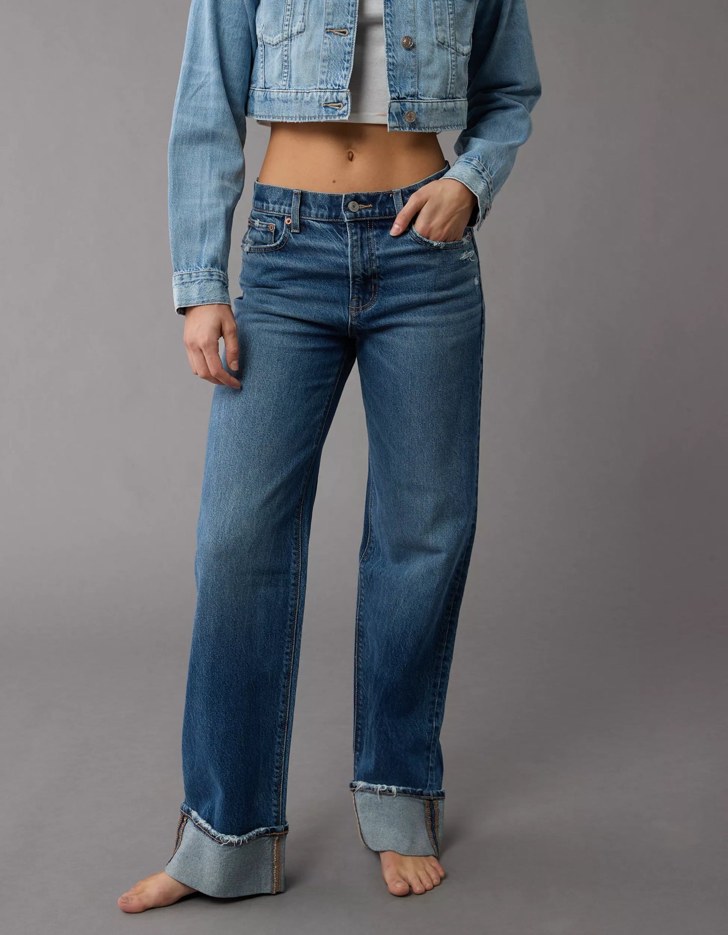 CUFFED JEAN AMERICAN EAGLE