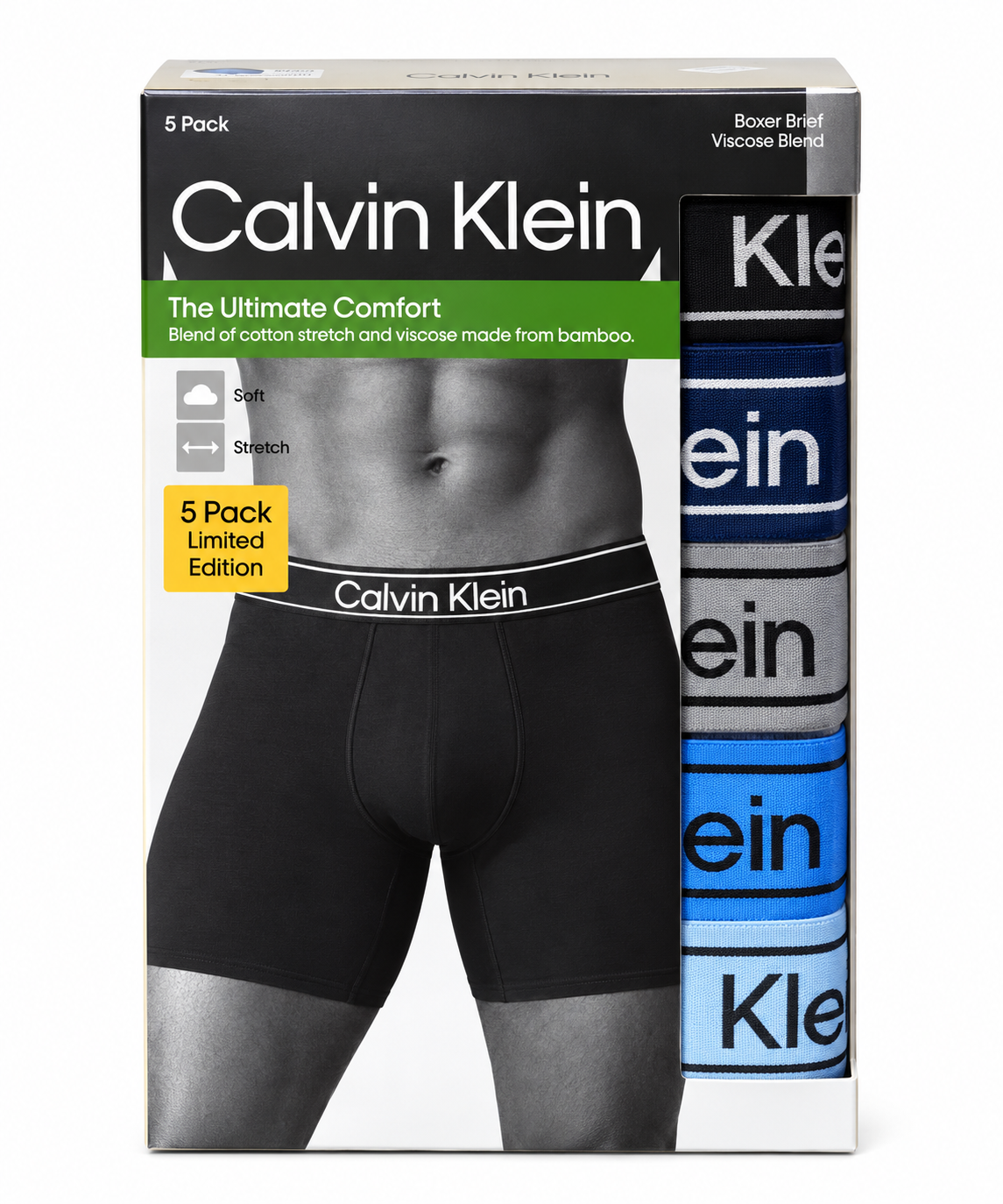 PAQ DE 5 BOXERS CALVIN KLEIN