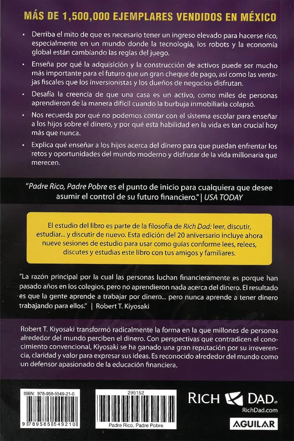 LIBRO PADRE RICO, PADRE POBRE
