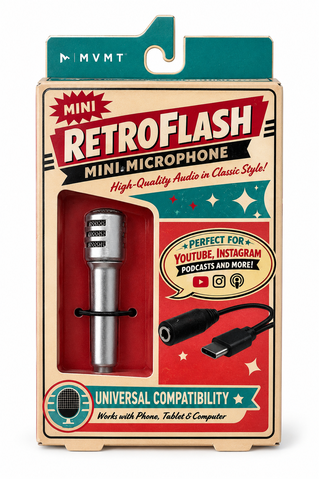 MINI MICROPHONO RETROFLASH