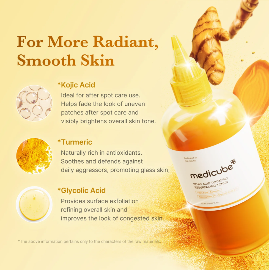 TONICO DE ACIDO KOJICO Y CURCUMA MEDICUBE