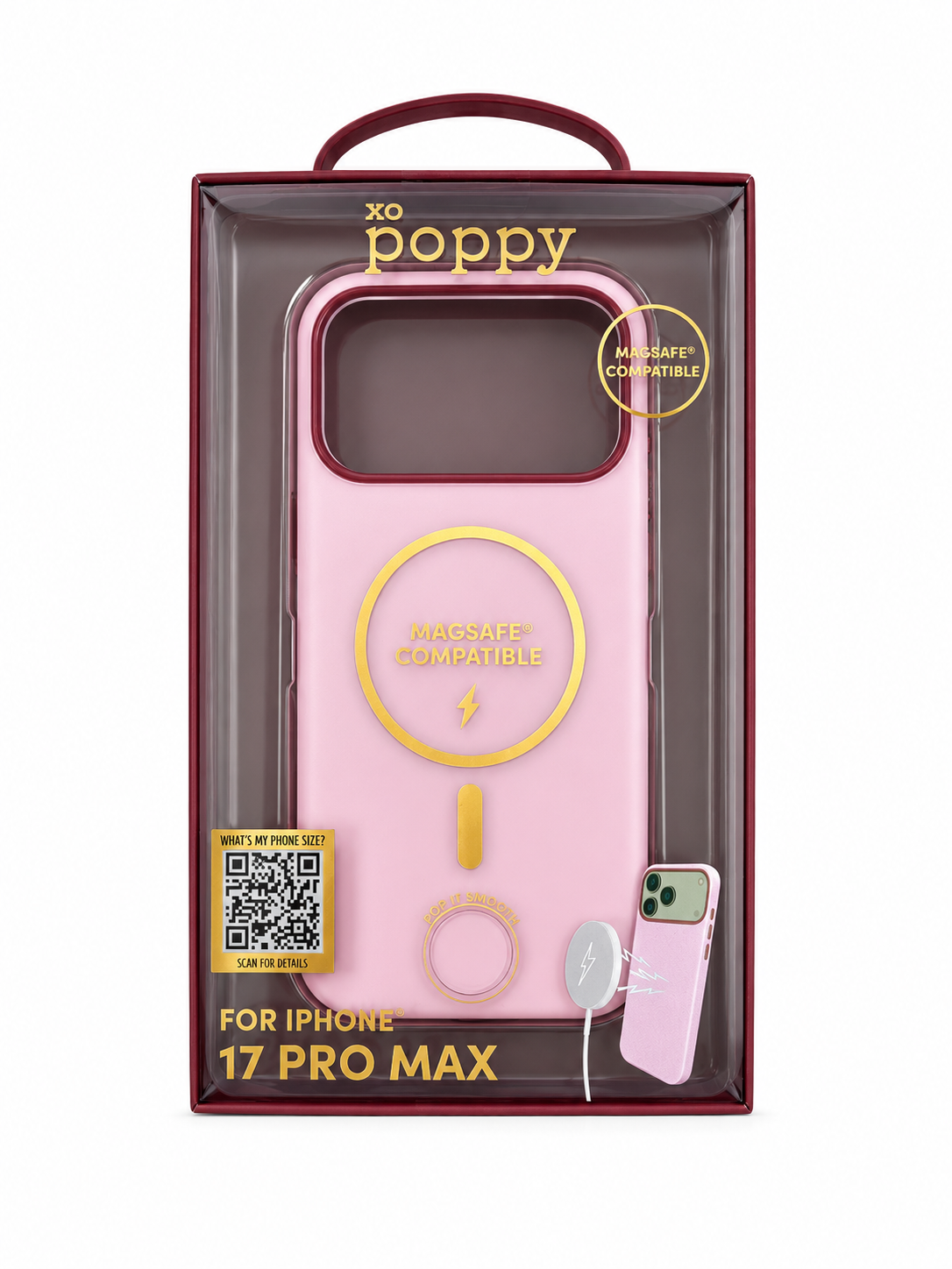 PROTECTOR PARA TELEFONO 17 PRO MAX XO POPPY