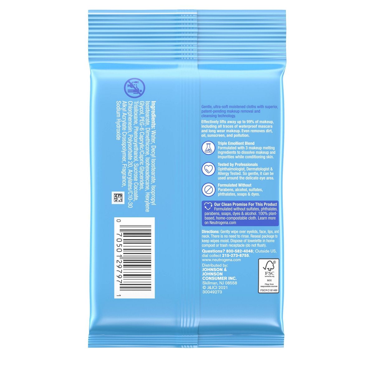 TOALLITAS DESMAQUILLANTES NEUTROGENA