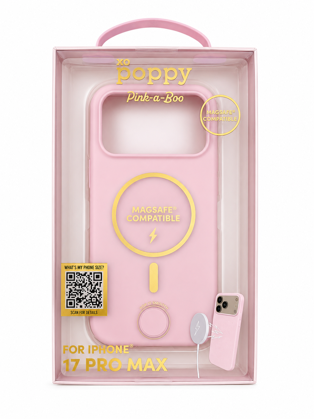 PROTECTOR PARA TELEFONO 17 PRO MAX XO POPPY
