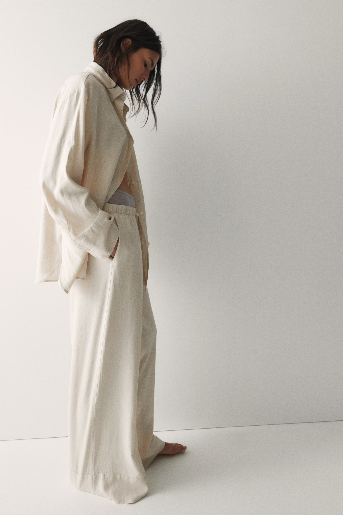 PANTALON DE LINO H&M