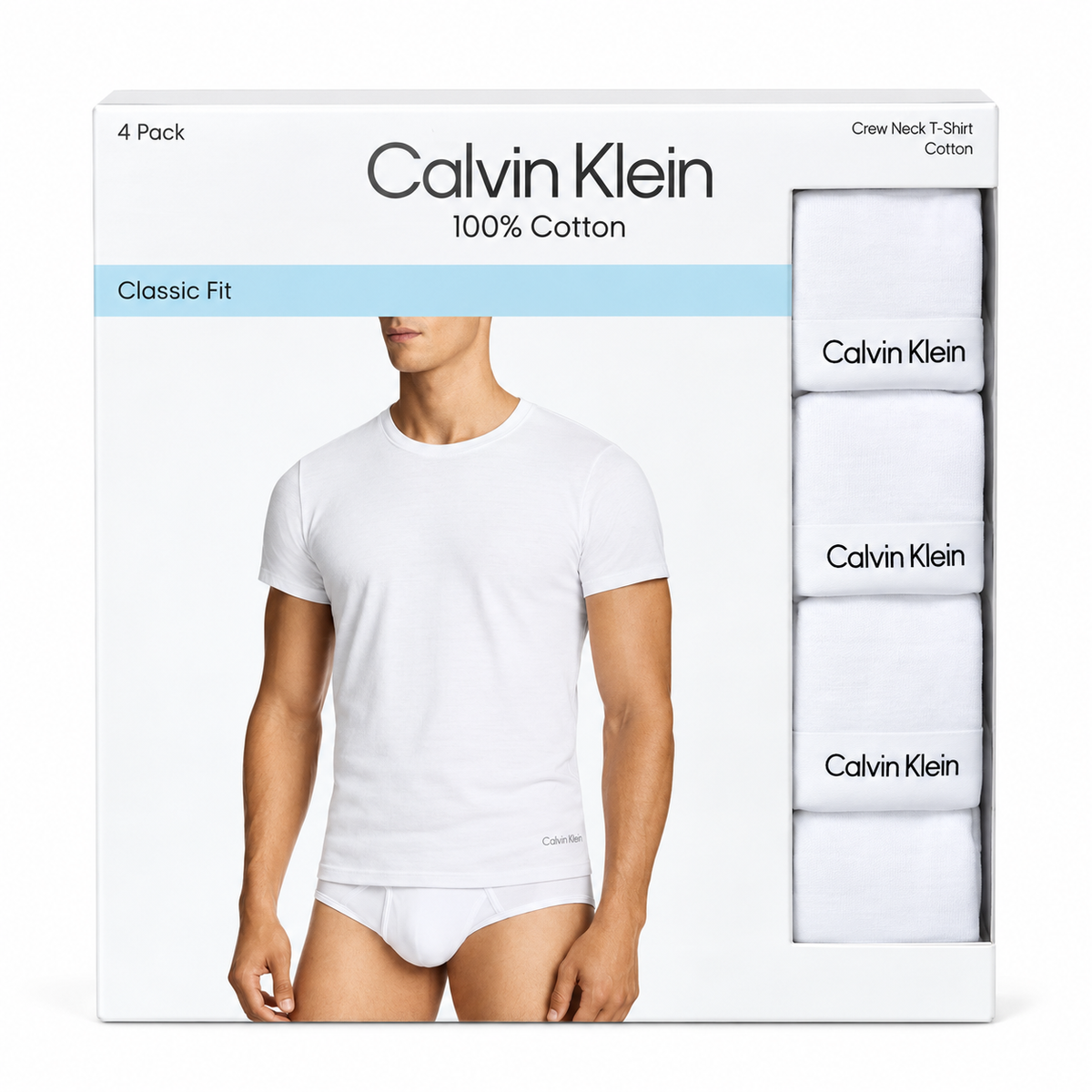 PAQ DE 4 CAMISETAS CALVIN KLEIN