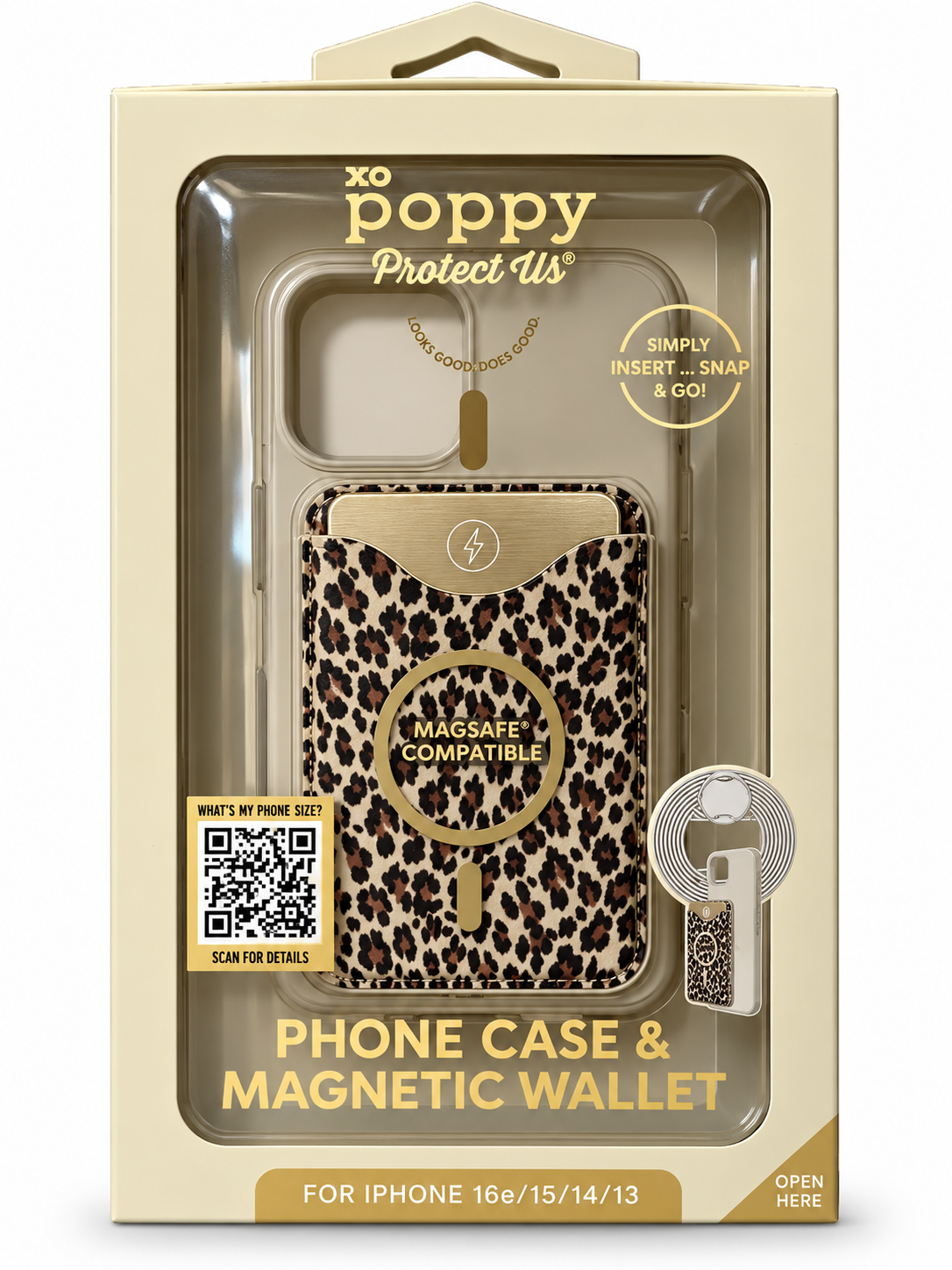 PROTECTOR PARA TELEFONO 16e/14/14/13 XO POPPY