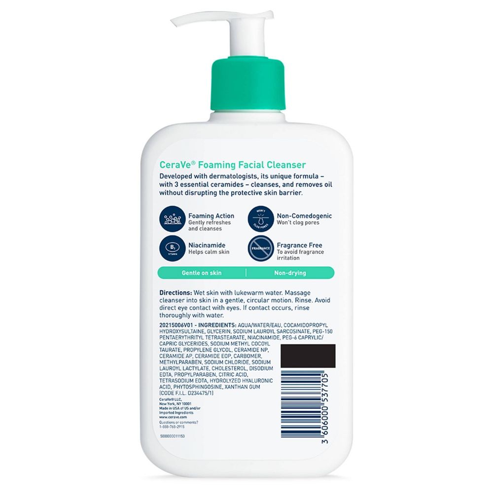 LIMPIADOR FACIAL CERAVE 16oz