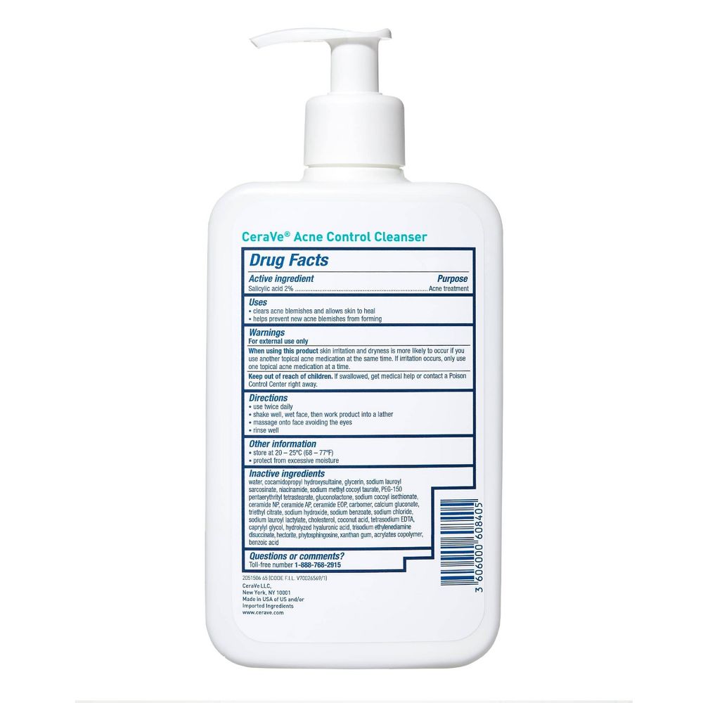 LIMPIADOR FACIAL CERAVE 16oz