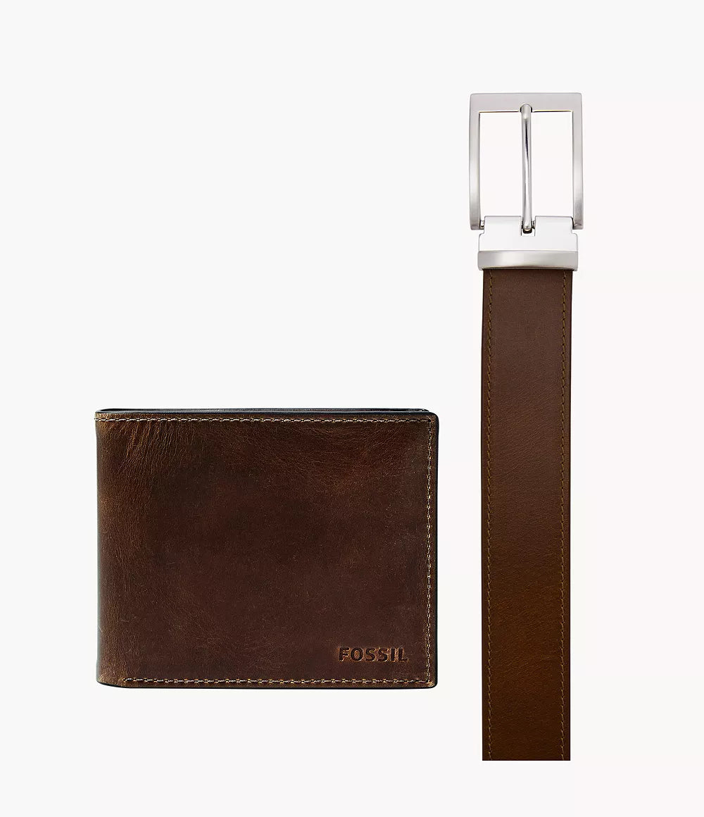 SET DE BILLETERA Y FAJA FOSSIL