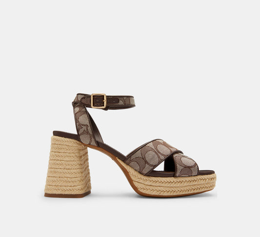 SANDALIAS DE TACON COACH