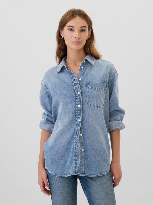 CAMISA DE JEAN GAP